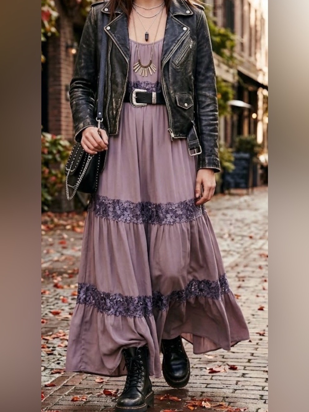 Free People Tiered Maxi Slip Dress